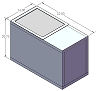 Ice Box Kit - 4 cuft - 16" W x 32" L x 20.75" D