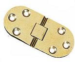 Flush Brass Hinge - pair