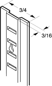 shelving rail 6'